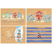 Альбом для рисования 24л., А4, на скрепке BG 'Морской бриз'