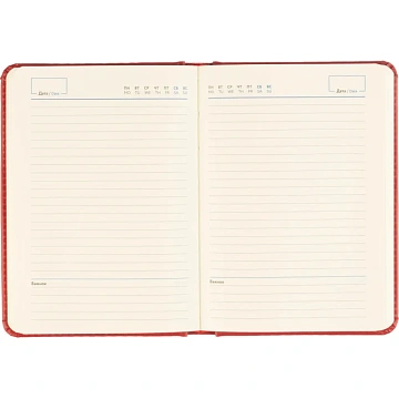Ежедневник недатированный ATTACHE ClassicА6, 136л, красный