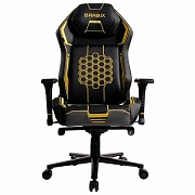 Кресло BRABIX PREMIUM 'Tanos GM-180', мультиблок, 4D подлокотники, литой поролон, черное/желтое, 532