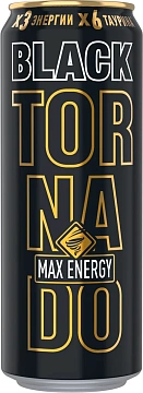 Напиток энергетический Tornado Max Energy Black, 0.45л