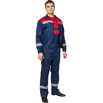Костюм лет муж (куртка, пк) л20 син/крас 96-100/170-176 (Арсенал-СП)