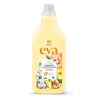 Кондиционер для белья Grass Ева baby детский, концентрат, 1.8л, 125889