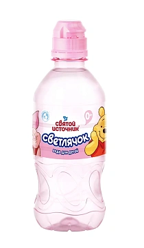 Вода детская Святой Источник Светлячок питьевая негазированная 0+, 330мл