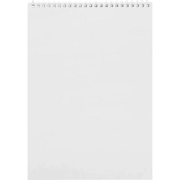 Блокнот 40л,А4,мет.гребень,однотонная обл.,ВДлак,в ассортименте