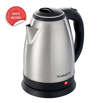 Чайник Scarlett SC-EK21S26, 2л, 1800Вт, (серебристый)