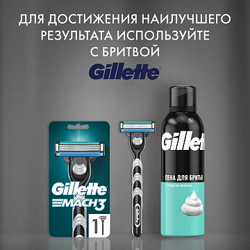 Пена для бритья Gillette Ментол, 200мл