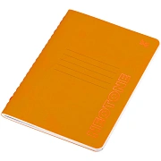 Записная книжка А6 50л. на сшивке BG 'Neotone', оранжевый, фактурное тиснение, блок в точку 80г/м2