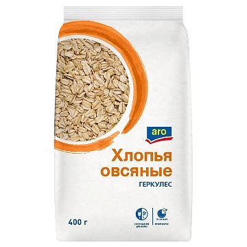 aro Хлопья овсяные геркулес, 400г