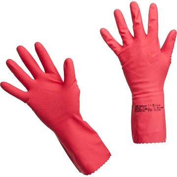 Перчатки резиновые Vileda Profes латекс красный рS 100749/174341,ПС