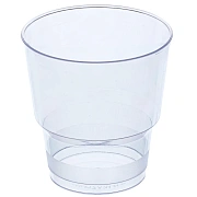 Стакан одноразовый Vzlp Кристалл пластиковый прозрачный 200мл, 50шт