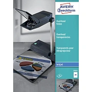 Пленка для проектора Avery Zweckform 2502, прозрачная, 210 x 297мм, 0.11мм, 50 листов