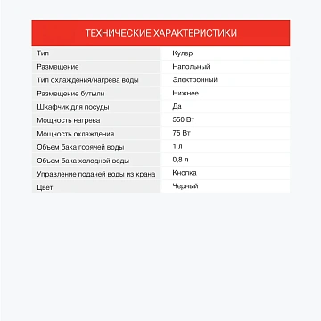 Кулер Starwind SW-1012EB напольный электронный черный