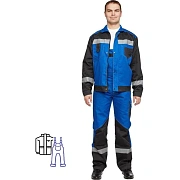 Костюм летний муж л21-КПК вас/чер. (р.56-58) 170-176 (серия Л)