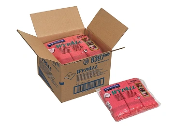 Салфетка протирочная Kimberly-Clark WypAll 8397, микрофибра, красная