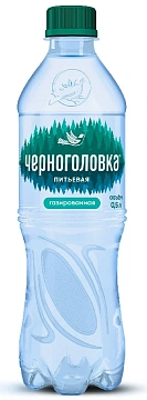 Вода Черноголовка питьевая газированная, 500мл x 12 шт