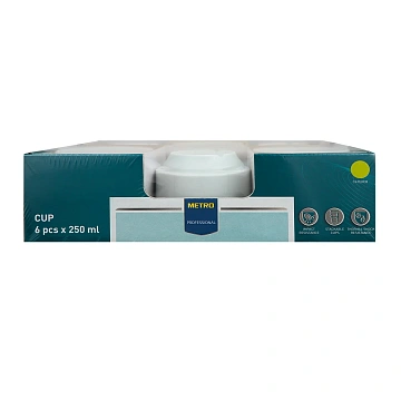 Кружка Metro Professional 250мл, 6шт/уп
