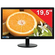 Монитор AOC E2070SWN (/01), 19,5' (50 см), 1600x900, 16:9, TN+film, 5 мс, 200 cd, VGA, черный