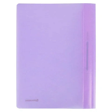 Скоросшиватель пластиковый BRAUBERG 'Pastel' А4, 130/180 мкм, лиловый, 270456