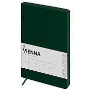 Ежедневник датированный 2025г., А5, 176л., мягкий переплет, кожзам, BG 'Vienna. Dark green', темно-з