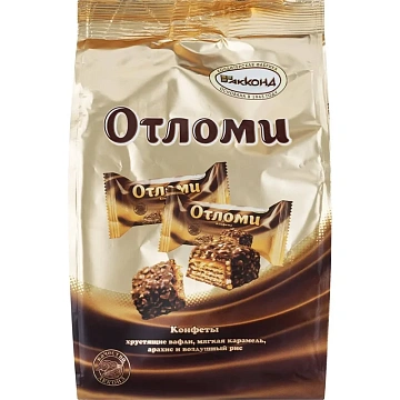Конфеты вафельные АККОНД 'Отломи' с молочной карамелью, 360 г