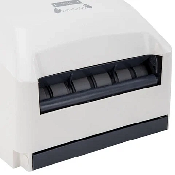 Диспенсер для полотенец в рулонах LAIMA PROFESSIONAL SUPER (H1), механический, белый, ABS-пластик, 609506