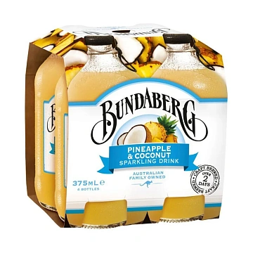 Напиток газированный Bundaberg ананас-кокос, 0.375л