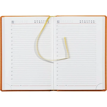 Ежедневник недатированный оранжевый,А5,143х210мм,176л,ATTACHE Сиам