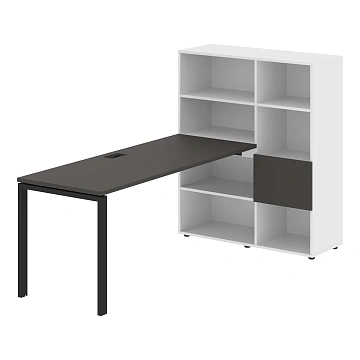 Рабочая станция EURST 1117 Мокко/Черный 2190х1120х1355 EDIS