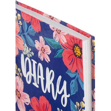 Ежедневник недатированный 7БЦ,пленка глянц,А5,128л Attache, Цветы