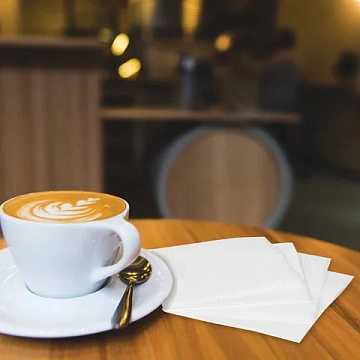 Салфетки бумажные 400 шт., 24х24 см, 'Big Pack', белые, 100% целлюлоза, LAIMA, 114724