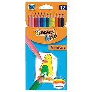 Карандаши цветные BIC 'Tropicolors', 12 цветов, шестигранные, 83256610