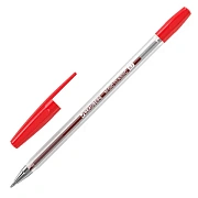 Ручка шариковая BRAUBERG 'M-500 CLASSIC', КРАСНАЯ, корпус прозрачный, узел 0,7 мм, линия письма 0,35 мм, 143446