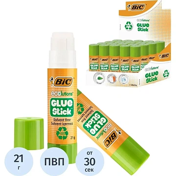 Клей-карандаш BIC 'ECOlutions', 21 г, 8923452