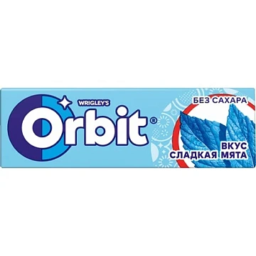 Жевательная резинка Orbit сладкая мята, 10шт