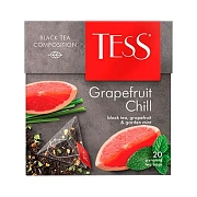 Чай Tess Grapefruit Chill (Грейпфрут Чилл), черный, 20 пирамидок