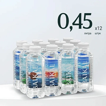 Питьевая вода Байкал негазированная 0,45 л, ПЭТ