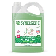Мыло жидкое антибактериальное 3,5 л SYNERGETIC 'Лемонграсс и мята', антизапах, 105201