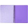Бизнес-тетрадь А5,96л,кл,спир,пласт,тон.бл. Attache Bright colours Сиренев