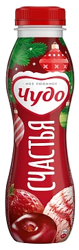 Йогурт питьевой Чудо Ягодное мороженое 1.9%, 260г