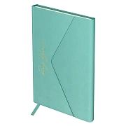 Ежедневник недатированный, А5, 136л., твердый переплет, кожзам, Greenwich Line 'Envelope. Tiffany'