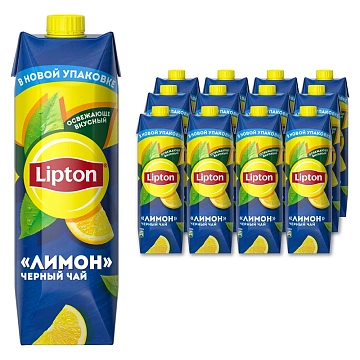 Чай черный Lipton с лимоном холодный, 950мл