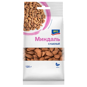 aro Миндаль сушеный, 120г