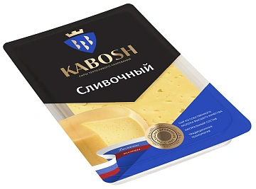 Сыр Кабош Сливочный полутвердый нарезка 50%, 125г