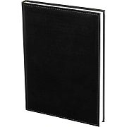 Ежедневник недатированный чёрный, А4, 200x270мм, 176 л, ATTACHE Каньон