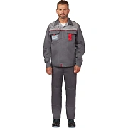 Костюм летний муж л10-КБР т-сер/св-сер(р.52-54) 182-188 (серия Л)