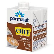 Сливки Parmalat ультрапастер. 11% 0,5л. т/пак