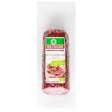 Колбаса Велком Брауншвейгская сырокопченая, 235г