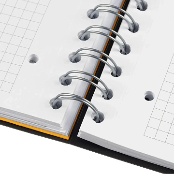 Бизнес-тетрадь SMARTBOOK А5 120л. клетка,спир,микроп,разд,карм,жел-оран