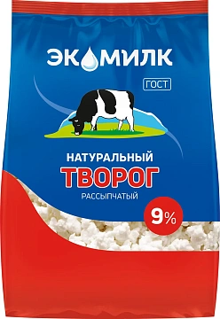 Творог Экомилк 9%, 350г