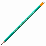 Карандаш чернографитный BIC, 1 шт., 'Evolution', HB, с ластиком, корпус зеленый, 8803323